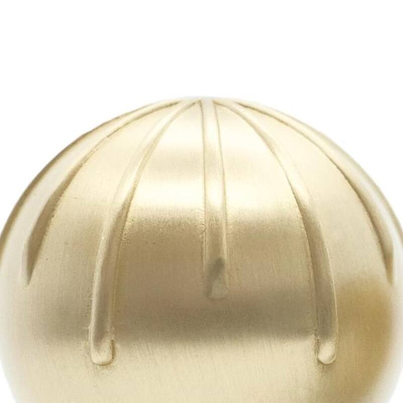 Hapny Home SU13 Sunburst 1-3/8" Round Solid Metal Luxury Designer