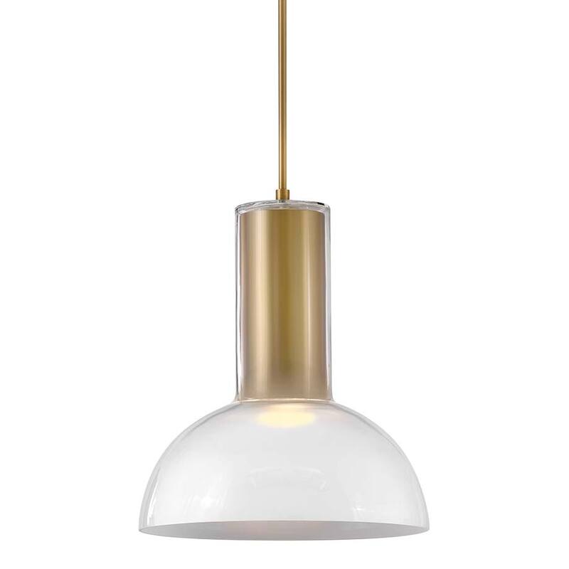 Fredrick Ramond FR41577-LL Ombra 16" Wide LED Pendant - Lacquered Brass
