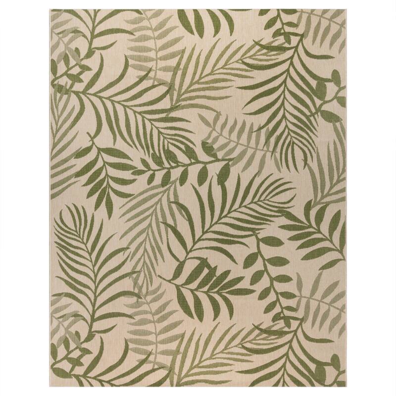 Gertmenian Solterra Nautical Coastal Tropical Weather Resistant Polypropylene Flatweave Indoor/ Outdoor Area Rug Collection