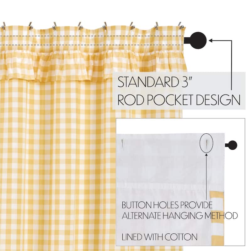 Annie Buffalo Check Ruffled Shower Curtain