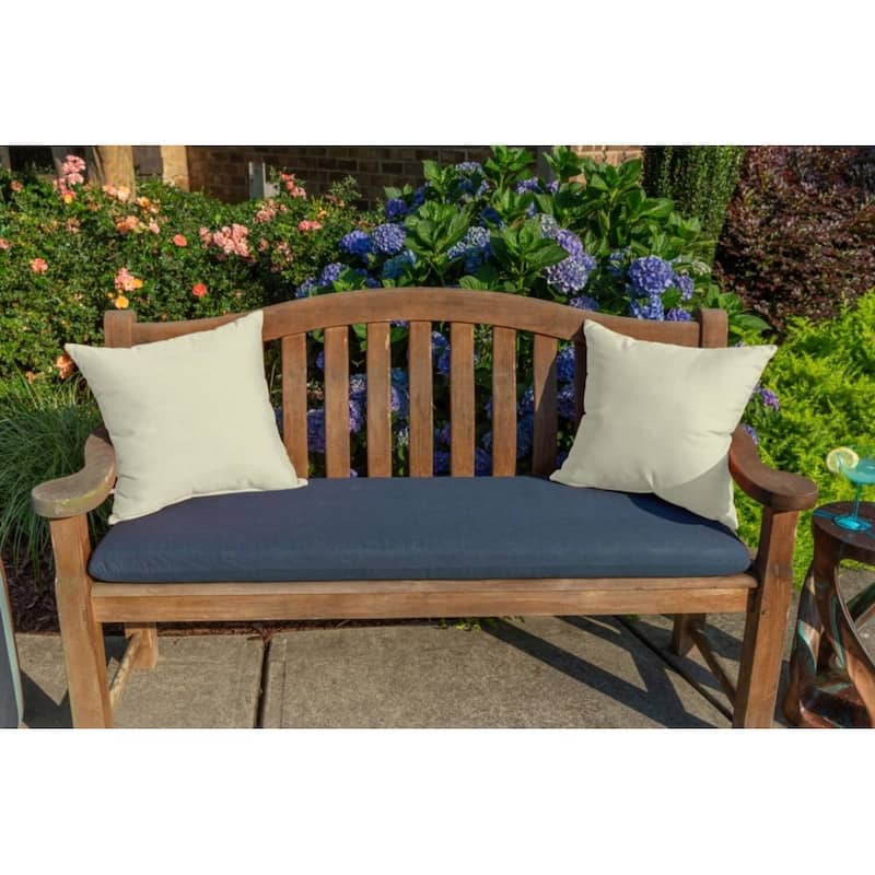 Sunbrella® Solid Fabric 1-Piece Indoor/Outdoor Square Throw Pillow, 20"W x 20"L, Canvas Macaw