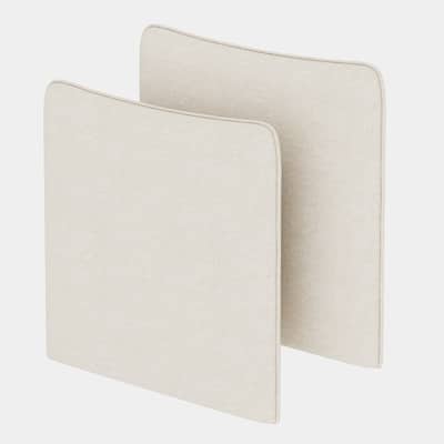 Beige Chenille Armrests for Modular Sofa, 29"L x 4"W x 26"H, 8 lbs