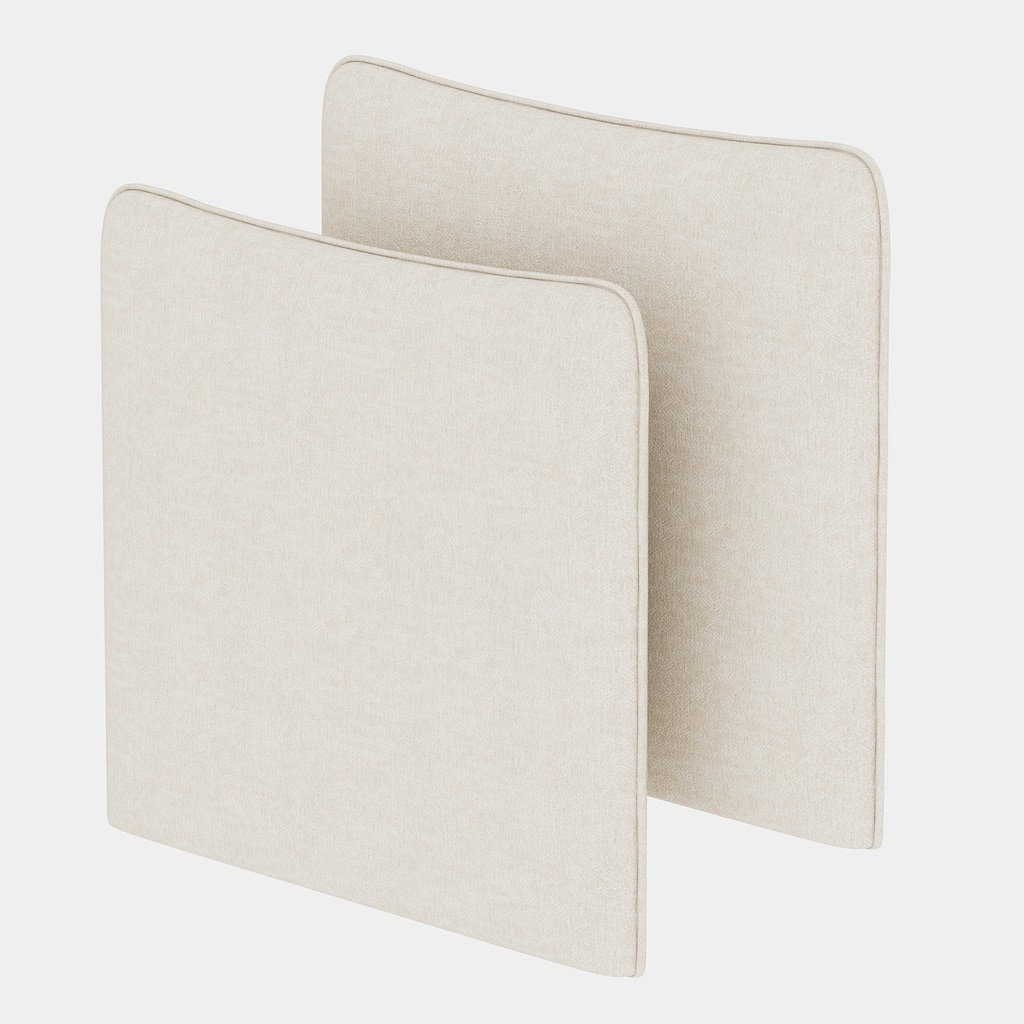Beige Chenille Armrests for Modular Sofa, 29"L x 4"W x 26"H, 8 lbs