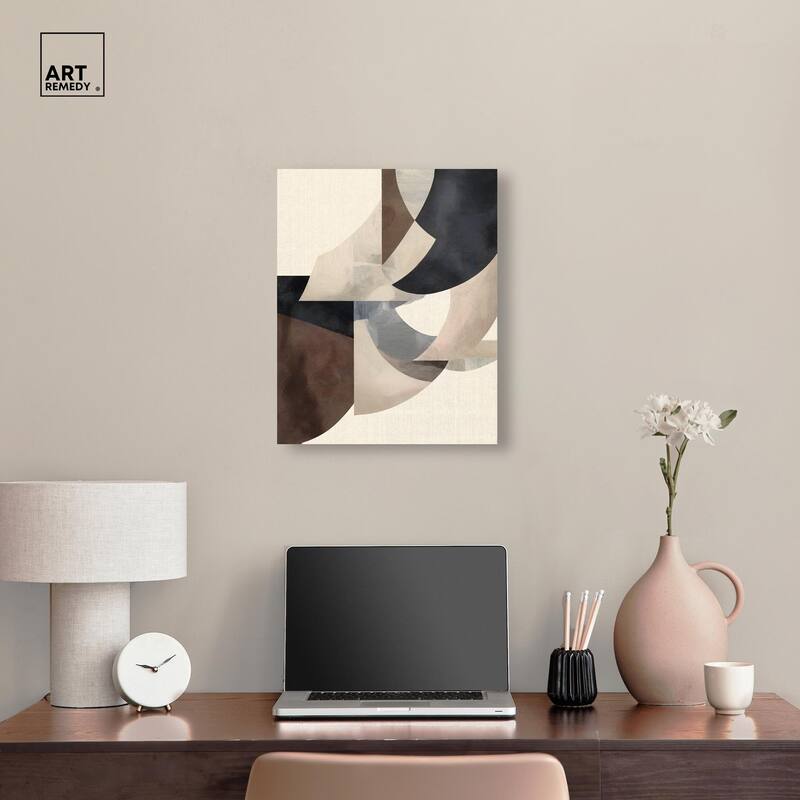 Planar Curves Canvas by Art Remedy, Gallery Wrapped
