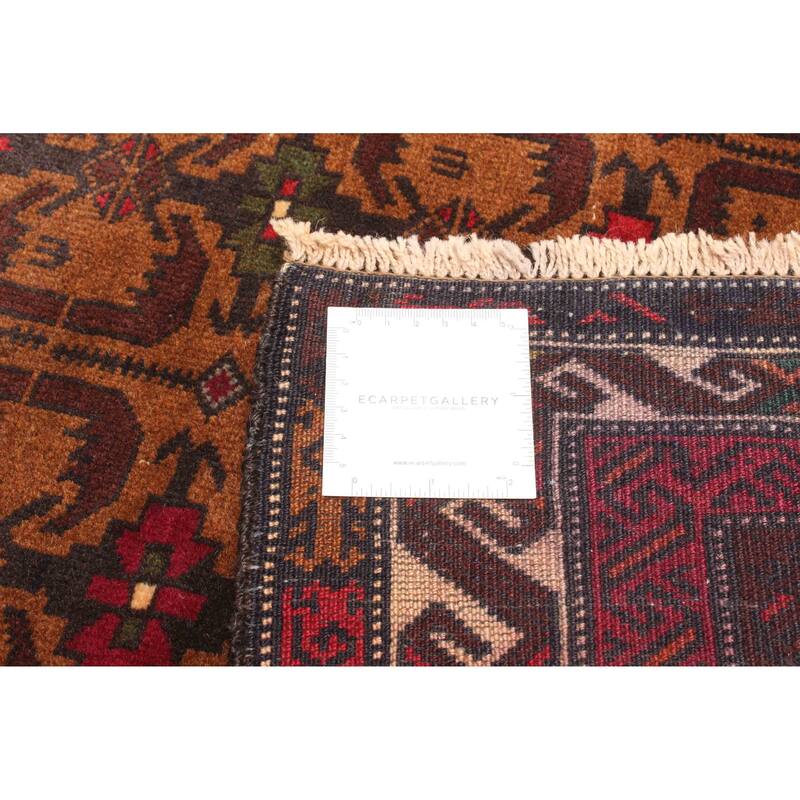 ECARPETGALLERY Hand-knotted Teimani Brown Wool Rug - 2'10 x 4'8