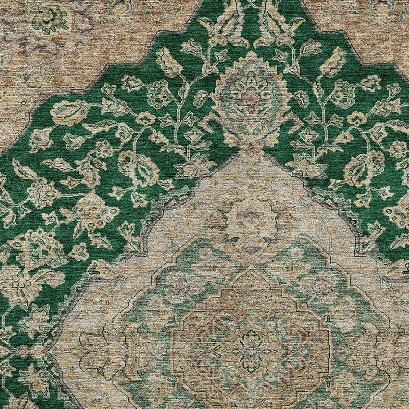 HomeRoots Oriental Traditional Rectangle Outdoor Rug