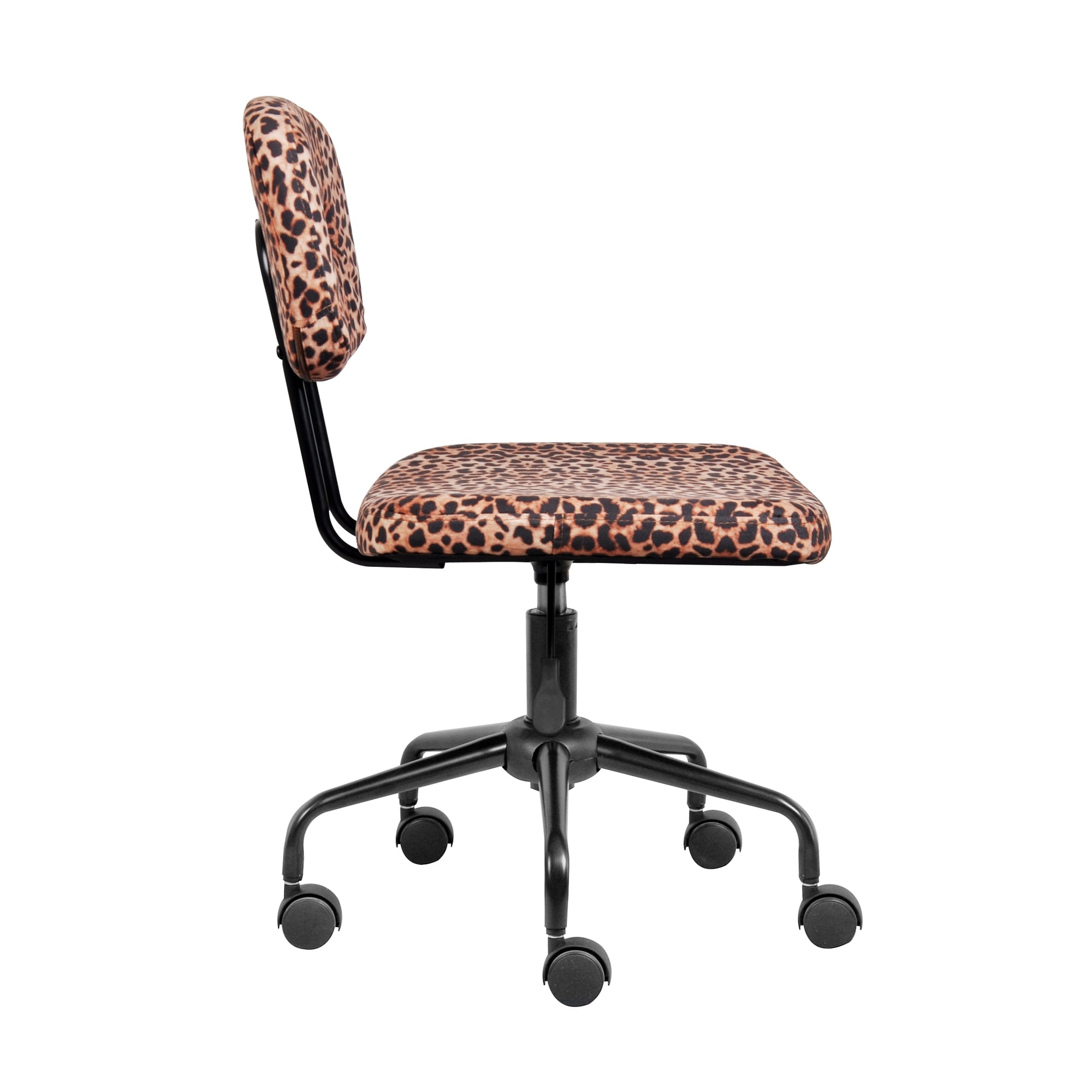Executive Chair Animal Print Computer Chair Armless Swivel Fluffy