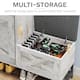 Moasis Farmhouse Shoe Storage Cabinet with 2 Flip Drawers for 16 Pairs Entryway Shoe Storage with Shoe Bench