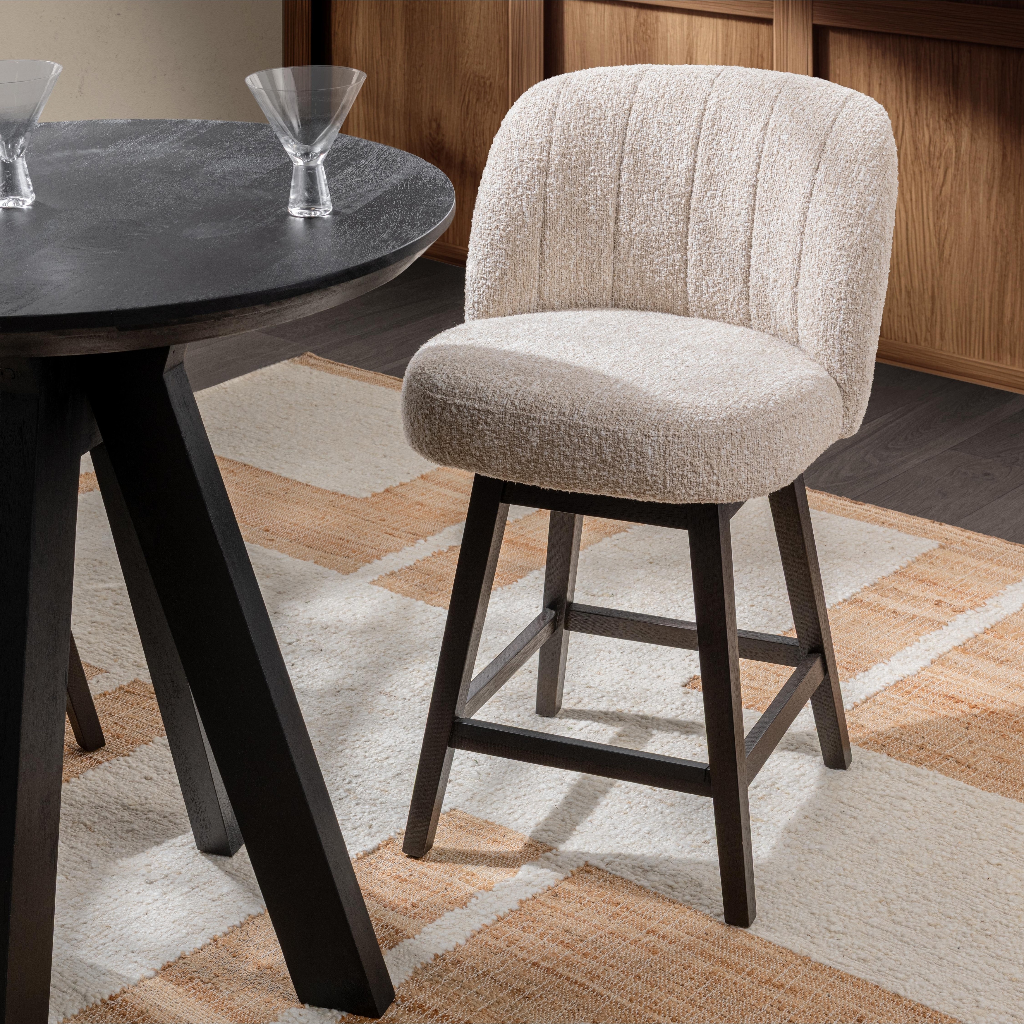 Della Upholstered Counter Stool