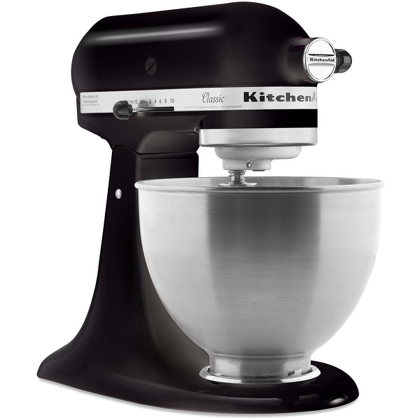 KitchenAid Onyx Black 4.5-Quart Classic Series Stand Mixer - On