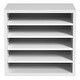 5 Tier Literature Organizer with Adjustable Shelves,Wooden Mail Sorter ...