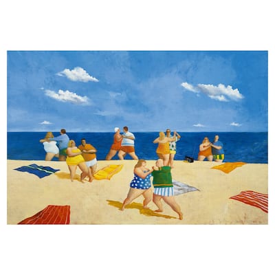 Tango Beach by Michael Paraskevas Canvas Art Print