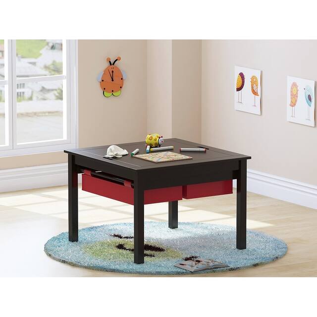 UTEX-2 in 1 Kids Activity Lego Table with Storage and Drawes