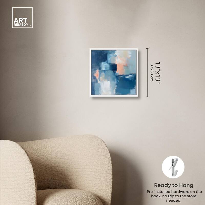 Whispering Blue I Canvas by Art Remedy