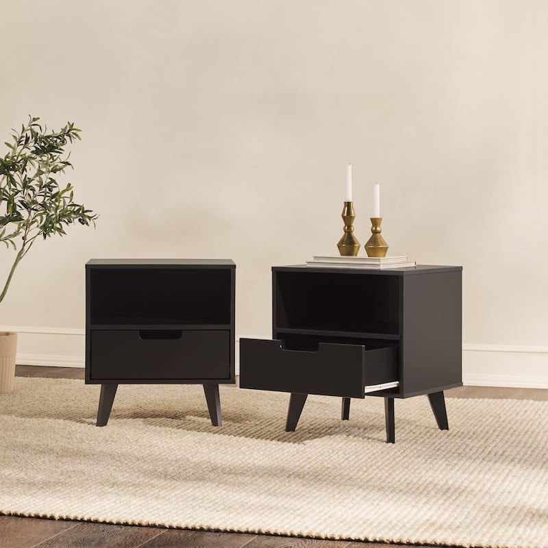 Middlebrook Designs Modern 1-Drawer Nightstand (Set of 2)