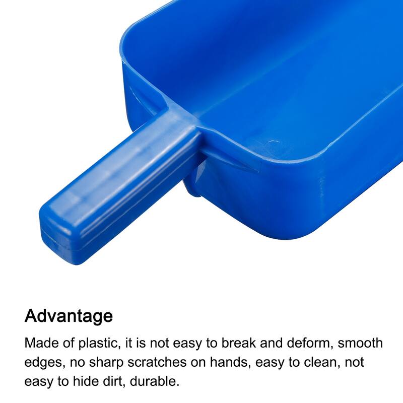 Hand Scoop PP 9.1x5.3x3.3" Flour Sugar Cereal Shovel Feed Supplies - Blue