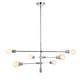preview thumbnail 13 of 24, Cato Modern Iron Arm-Adjustable LED Chandelier, Chrome by JONATHAN Y