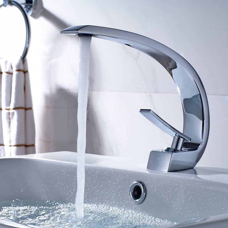 Single Handle Bathroom Faucet Modern Bathroom Sink Faucets Single Hole Basin Vanity Mixer Taps With Valve