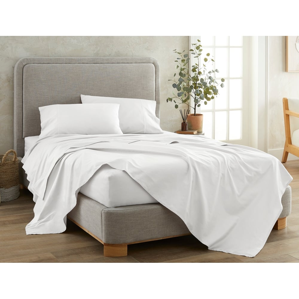 Organic Cotton Sateen Bed Sheets - 300 Thread Count