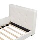 preview thumbnail 28 of 28, Twin Size Upholstered Platform Bed with Headboard & Guardrail