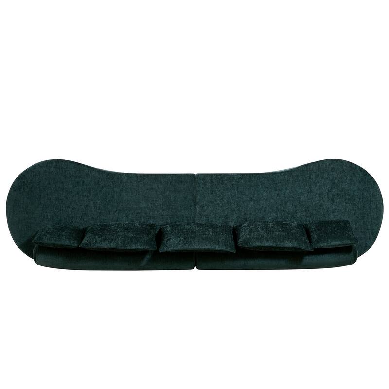 Christopher Knight Home - Curved Modular 138.6" Upholstered Sectional Sofa