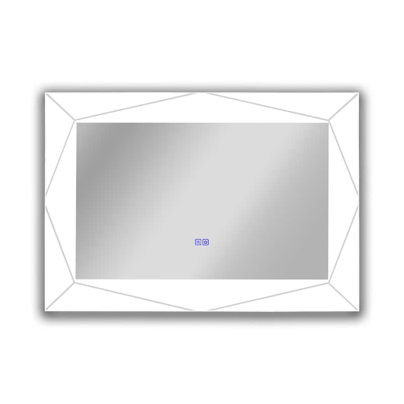 Frameless Back Lit LED Mirror - Silver