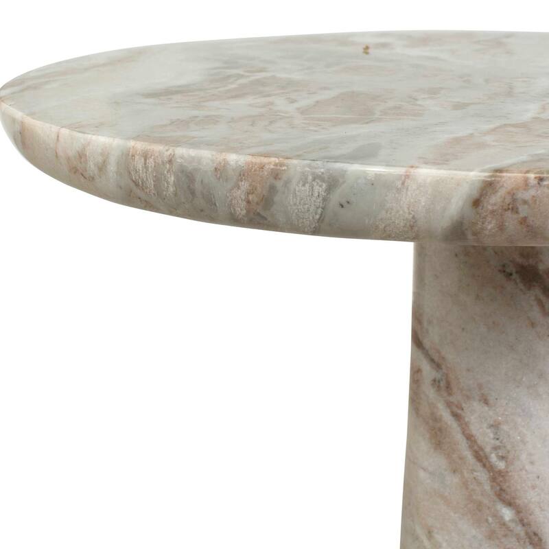 Uttermost Shura Indoor-Outdoor Marble Accent Table - 16.00" W x 20.00" H x 16.00" D