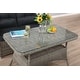 preview thumbnail 9 of 12, Monaco All-Weather 4-Piece Set with Two-Seat Reclining Bench, 26"H Cocktail Table and Two Ottomans - Standard