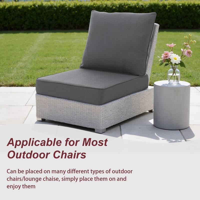 Sunbrella Indoor Outdoor Chair Cushion and Pillow