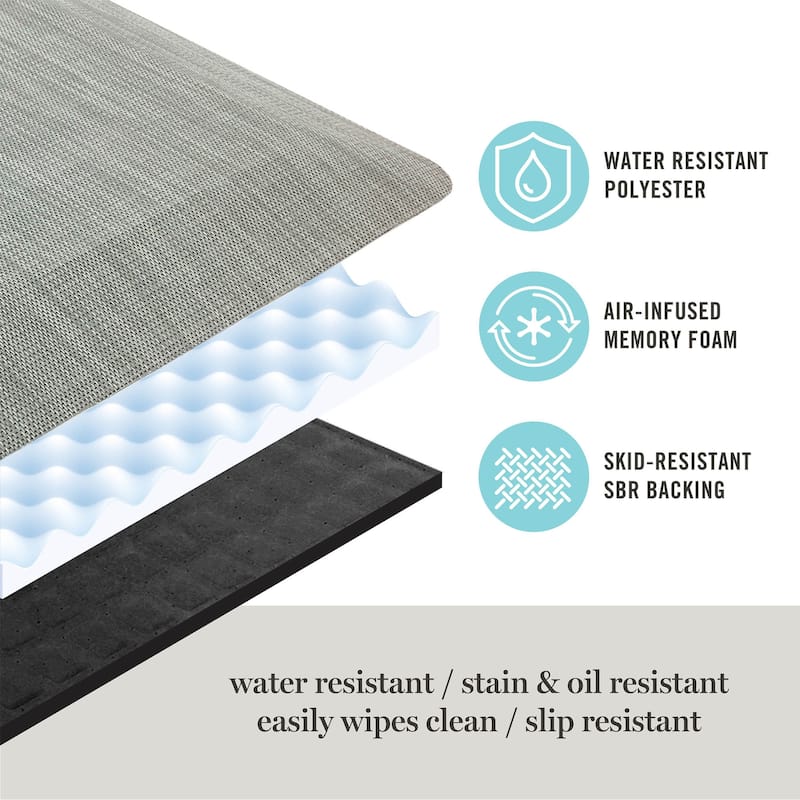 Martha Stewart Miles Air Mat Kitchen Mat - 19.6"x32"