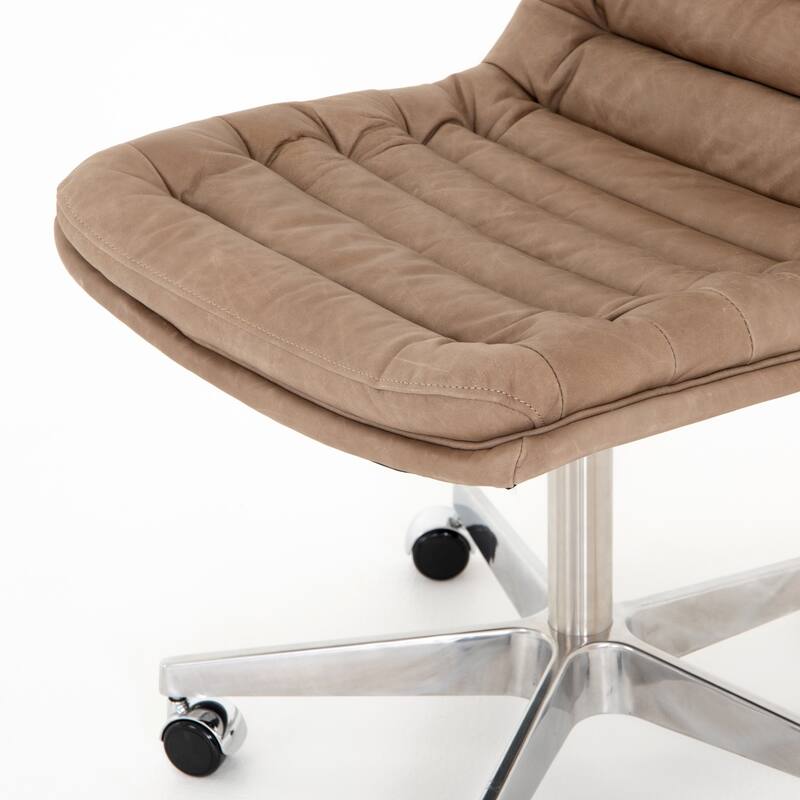 Tyler Desk Chair-Natural Washed Mushroom