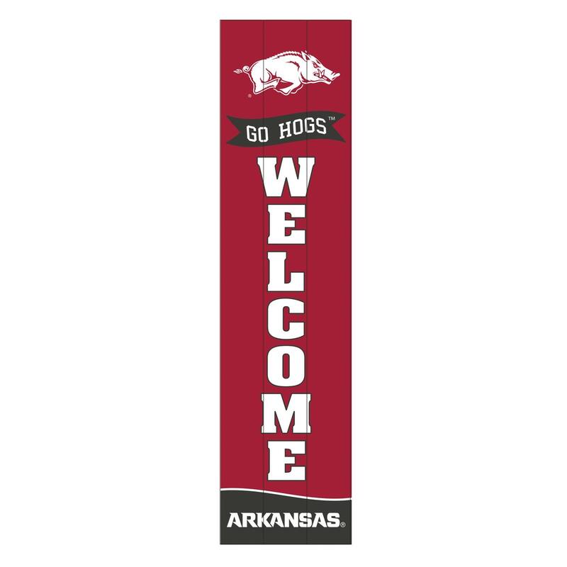 47" Porch Leaner Welcome Wall Sign, University of Arkansas