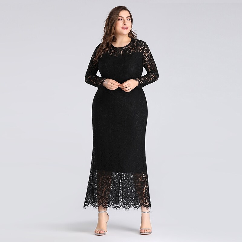 Shop Ever Pretty Women S Plus Size Black Lace Party Evening Casual