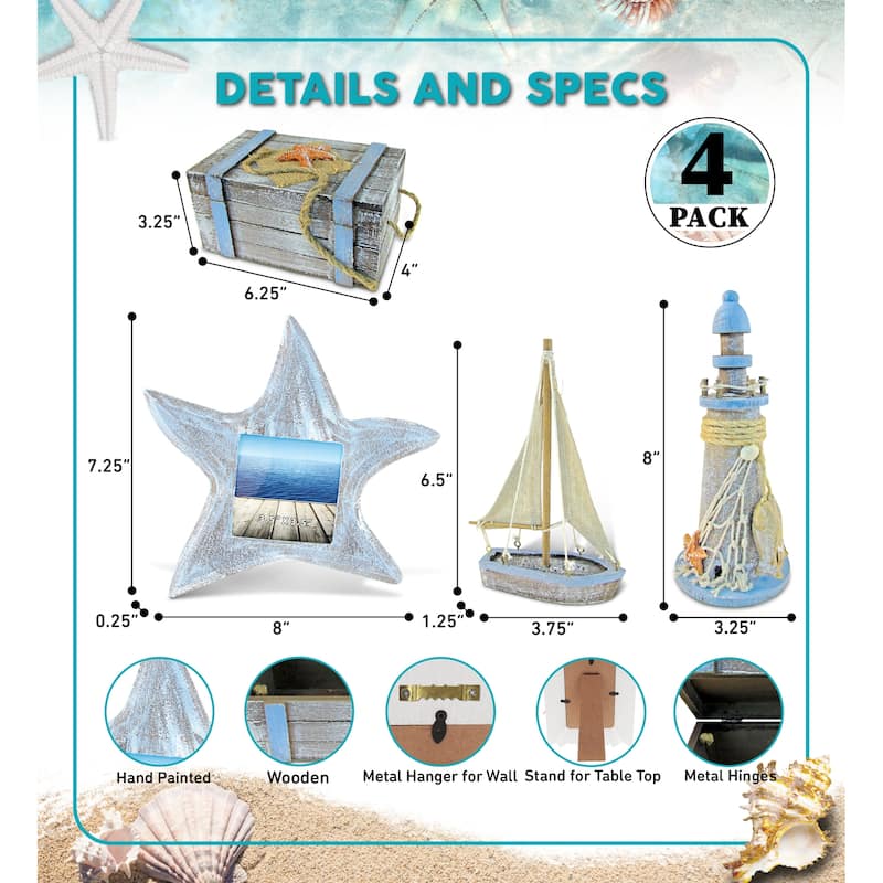CoTa Global Photo Frame, Jewelry Box, Sailboat Decor, and Lighthouse