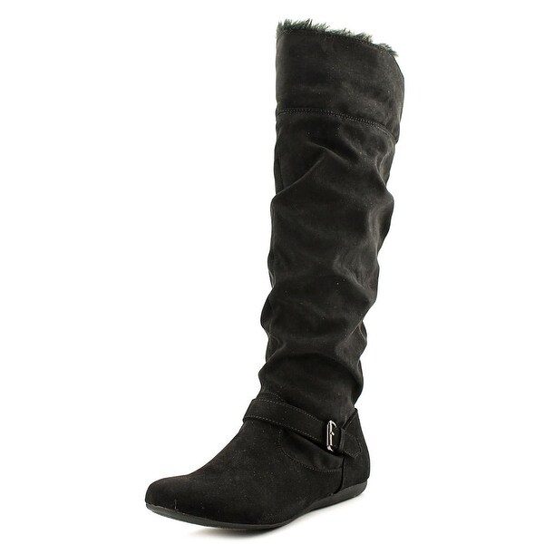 dalane faux fur over the knee boot