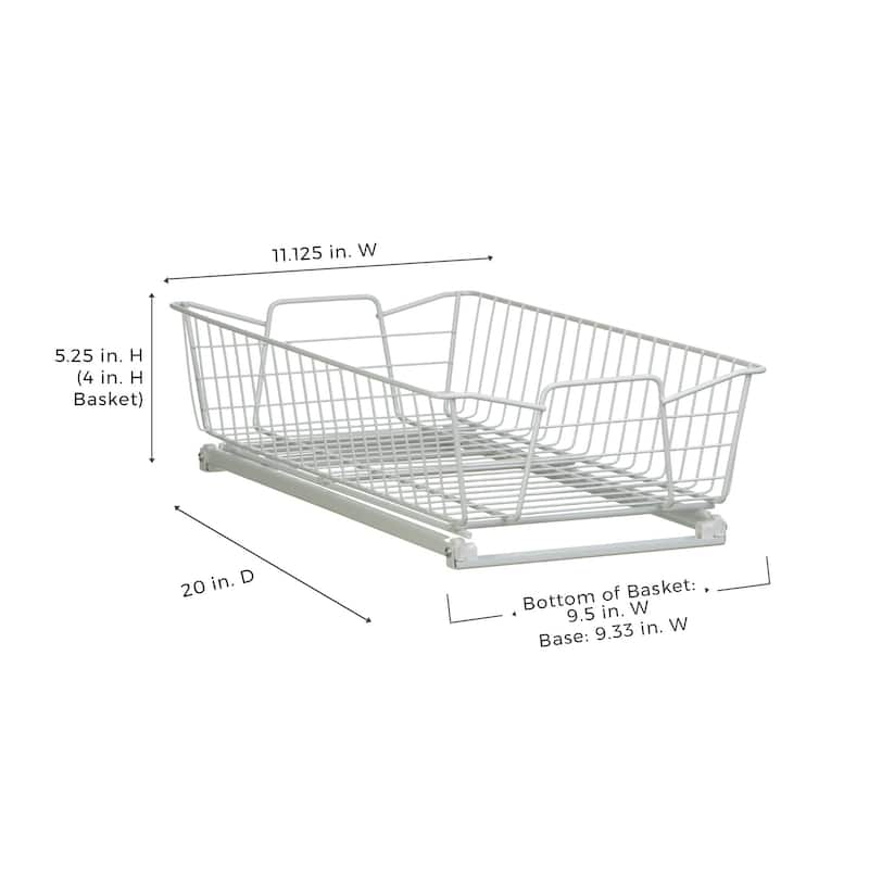 ClosetMaid White Finish 11 in. Pull Out Cabinet Organizer