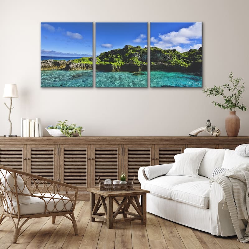 Ready2HangArt 'Grunge Pano' 3-Piece Wrapped Canvas Wall Art Set