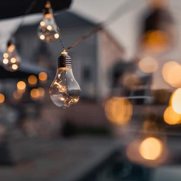 Shop Early Edison Solar Powered Led String Light Bulbs Overstock