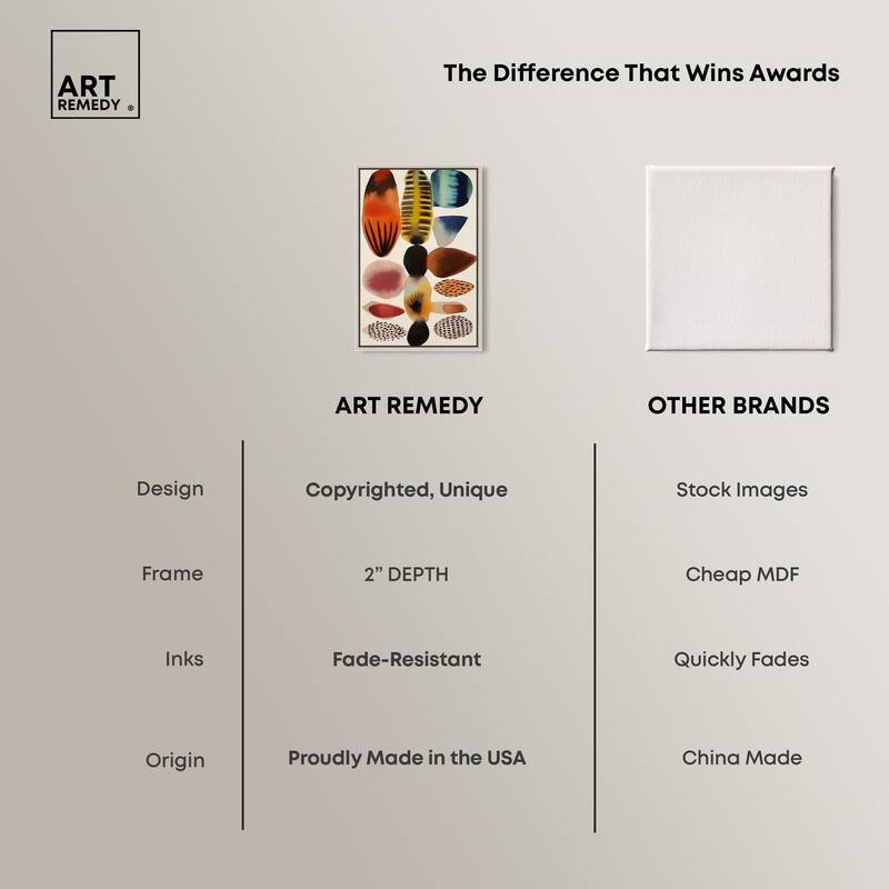 Assembled Pieces I Canvas by Art Remedy