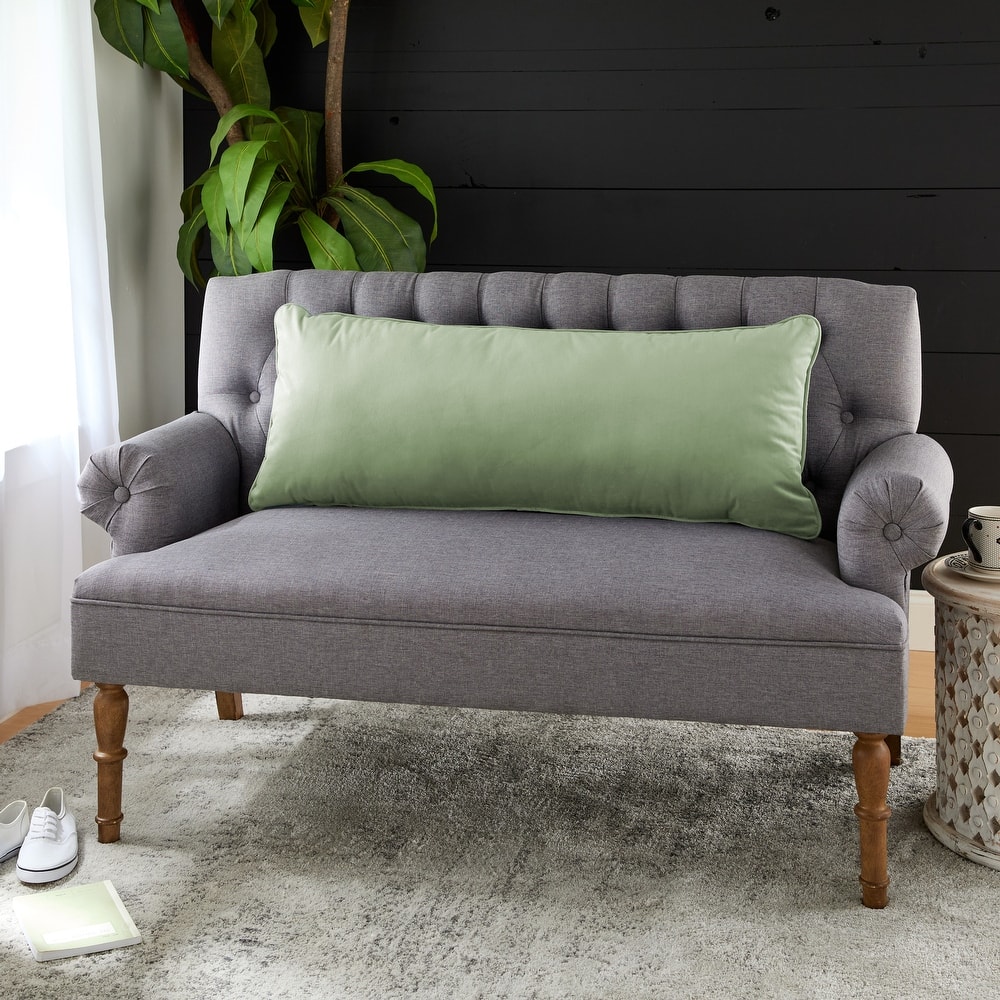 Sorra Home Solid Velvet Indoor Corded Pillow Single