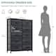Modern 4/8/10-drawer Bedroom Fabric Dresser Storage Tower with Wood Top