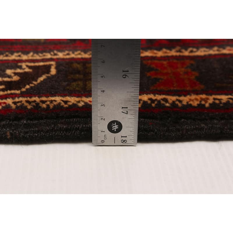 Teimani Red Rug 3'11" x 6'3" - 3'11 x 6'3