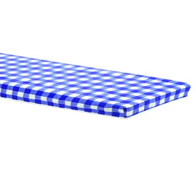 Picnic Table Cover PVC Vinyl Fitted 6ft Tablecloth w Flannel Backing - 197 x 90 cm