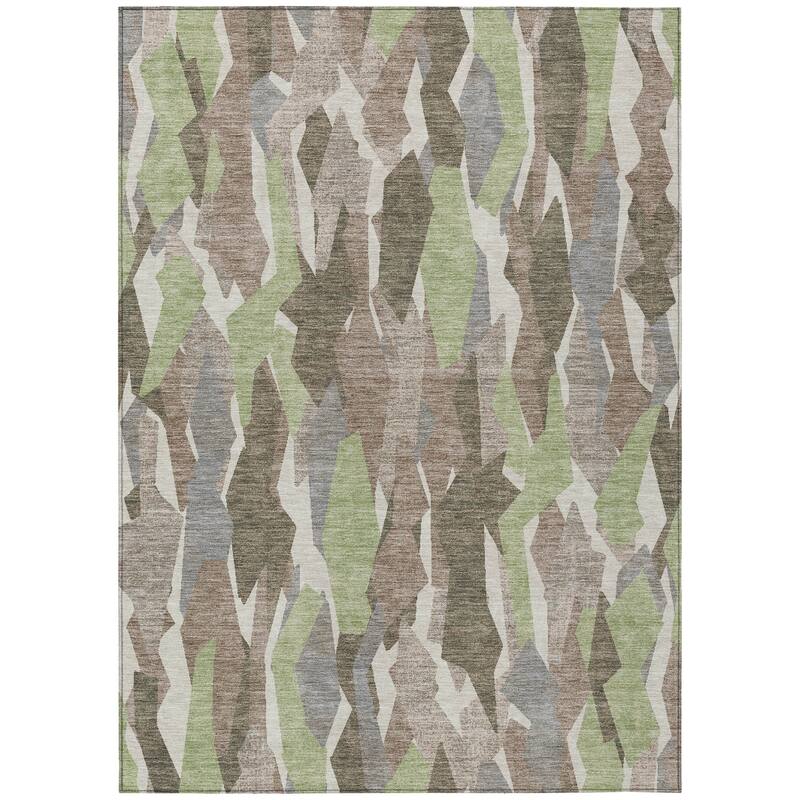 Machine Washable Indoor/ Outdoor Contemporary Dylan Chantille Rug