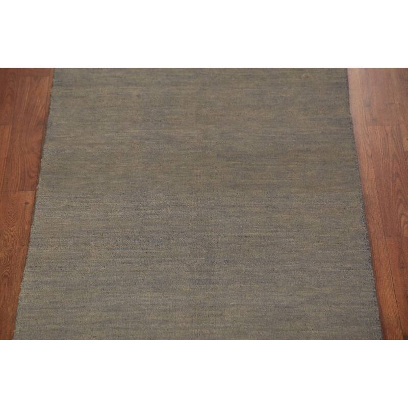 Gabbeh Oriental Runner Rug Handmade Stripe Wool Carpet - 2'9" x 9'4"