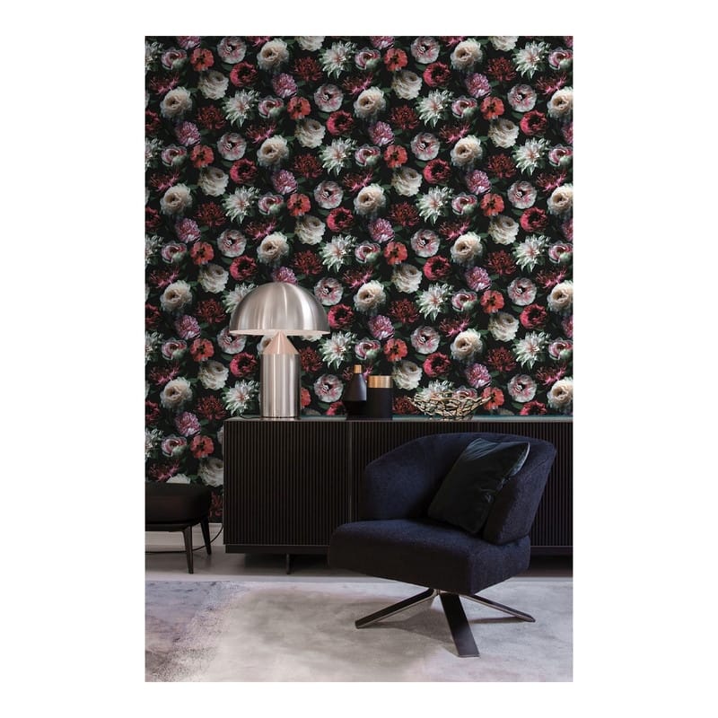 ESTA Home Contessa Ruby Flowers Wallpaper - 20.9 x 396 x 0.025