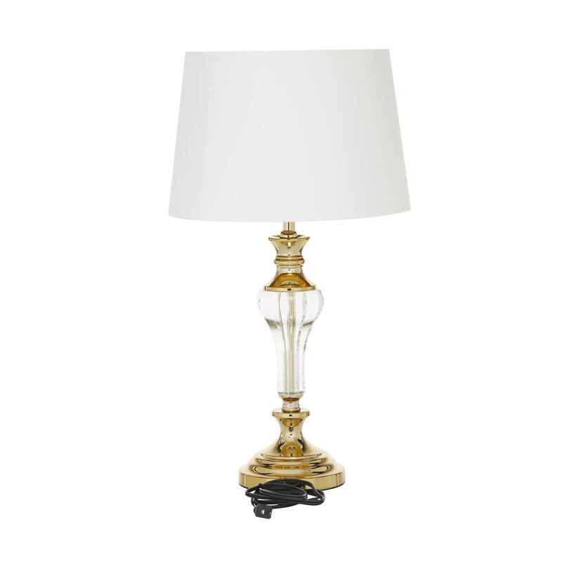 Glass Table Lamp - Gold - Roche River Decor