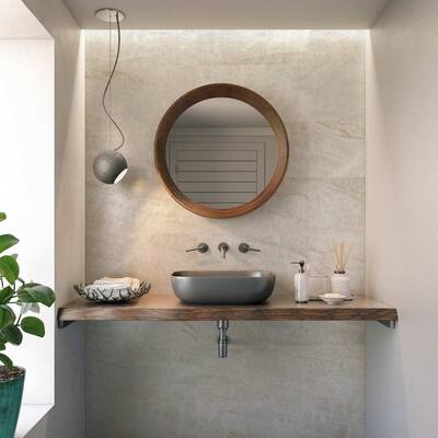 Galleria White Semi-Polished Porcelain Tile - Floor, Wall - Large Format