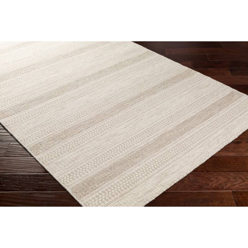 Livabliss Arica Handmade Casual Stripe Wool Area Rug