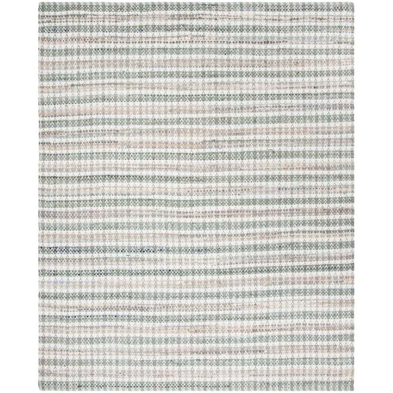 SAFAVIEH Handmade Flatweave Montauk Hermanda Casual Cotton Rug - 8' x 10' - Grey/Multi
